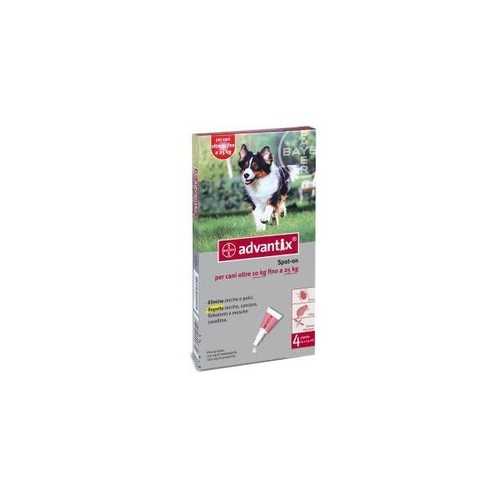 Advantix  per cani medi 10-25 kg.  - 4 pipette