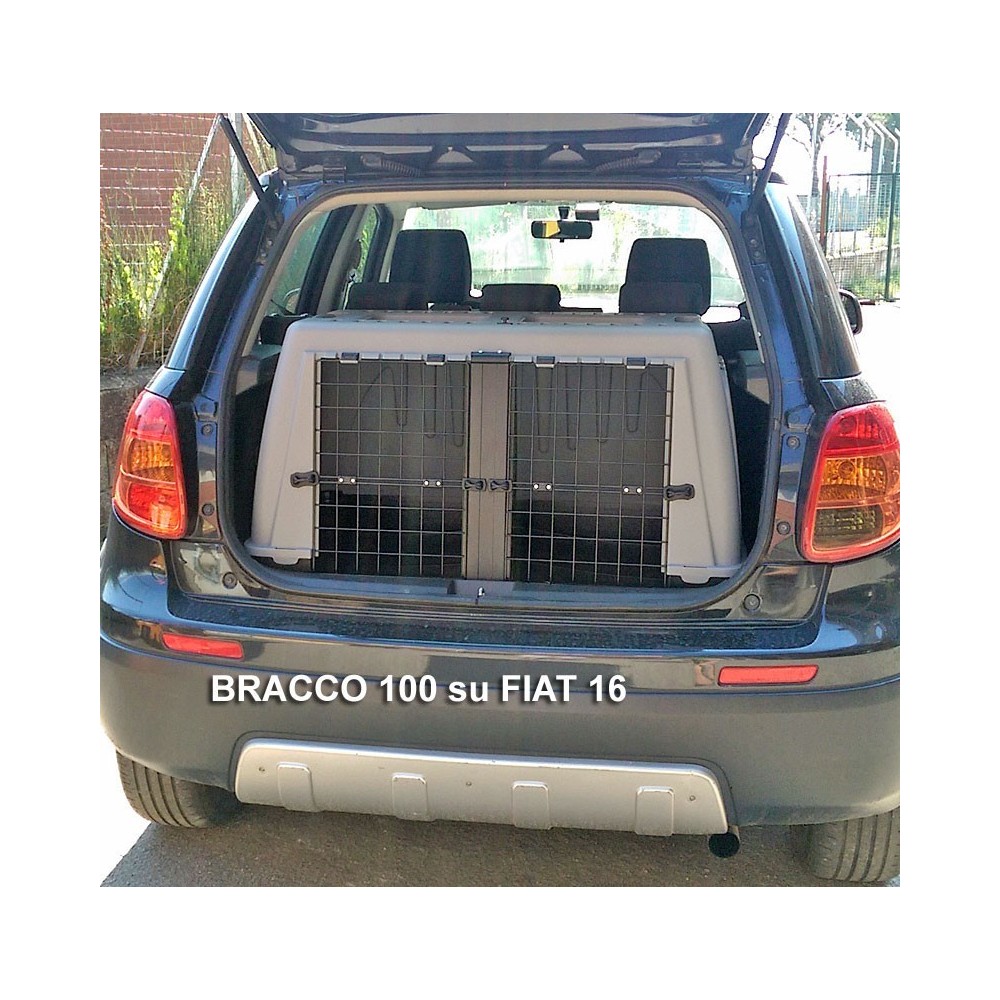 Trasportino auto in plastica per cani Bracco 100