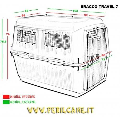 Borsa per Cani Travel Iata Santorini Aereo Auto e Treno Fino a 6 Kg