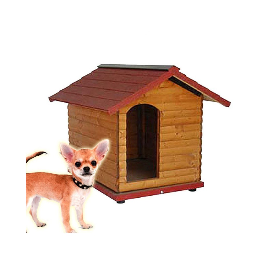 Cuccia cani da esterno in legno per Pincher Chihuahua