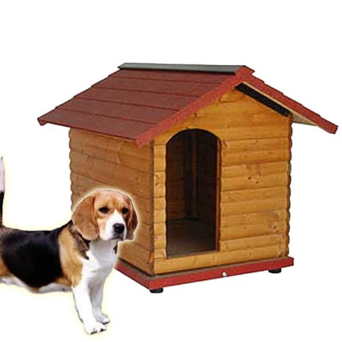 Cuccia in legno da esterno apribile Beagle